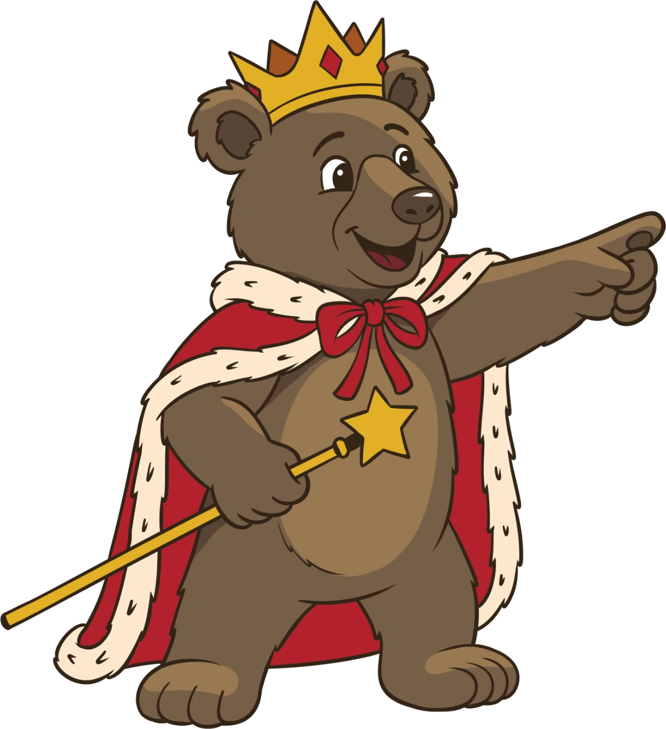 King Roary pointing the way to your next adventure