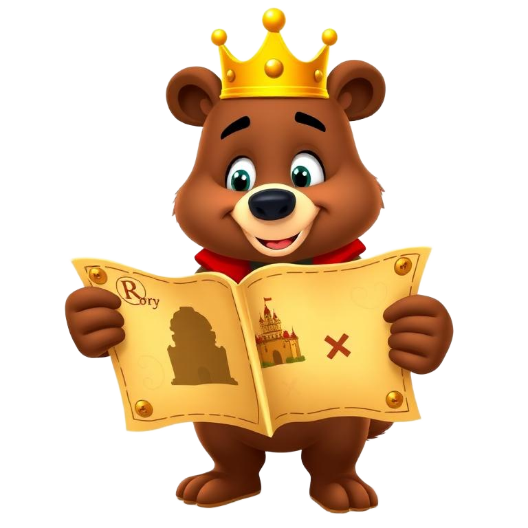 Rory holding a kingdom map